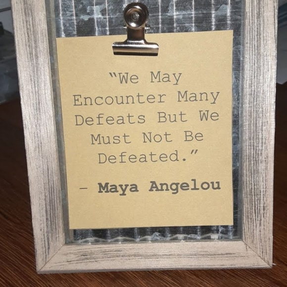 Rustic Galvanized Frame with Quote Lot of 4. - Picture 4 of 7